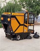 物业保洁清扫用全封闭电动驾驶式扫地车