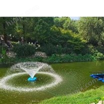 景观池鱼塘增氧 喷泉式太阳能曝气机